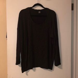 Bobeau Black/Copper thin sweater. Size 3x